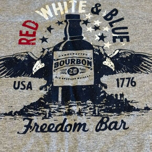 Sonoma Red White & Blue Bourbon Freedom Bar T-Shirt Men’s 2XB Tee USA 1776 - Picture 2 of 7